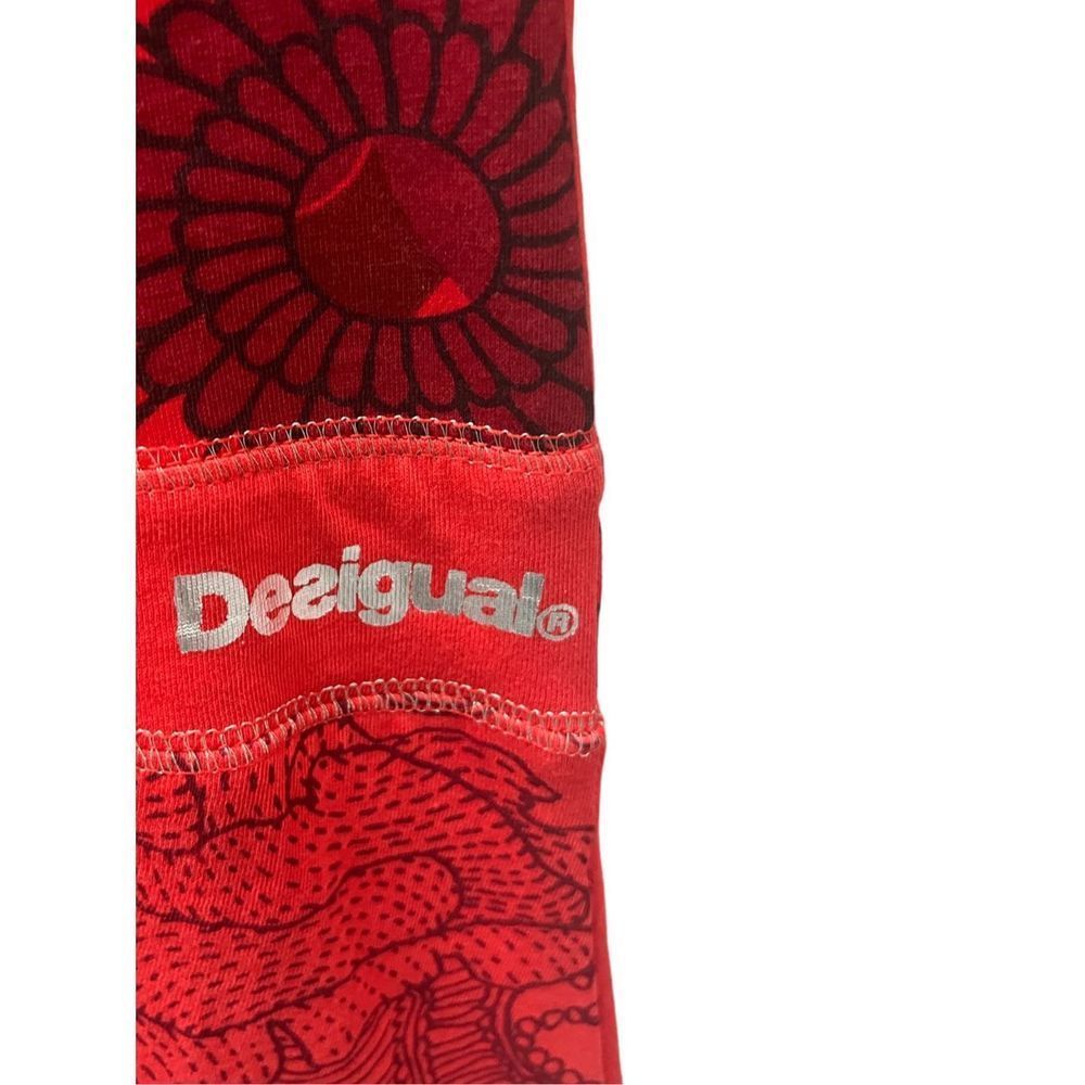 NWT Desigual Long Sleeve Red Floral Dress, Size 11/12 - Picture 3 of 9